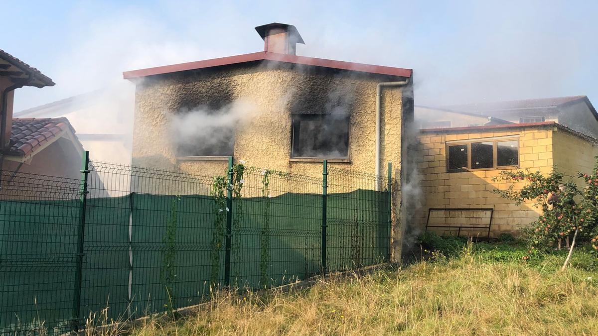 Incendio en Noreña