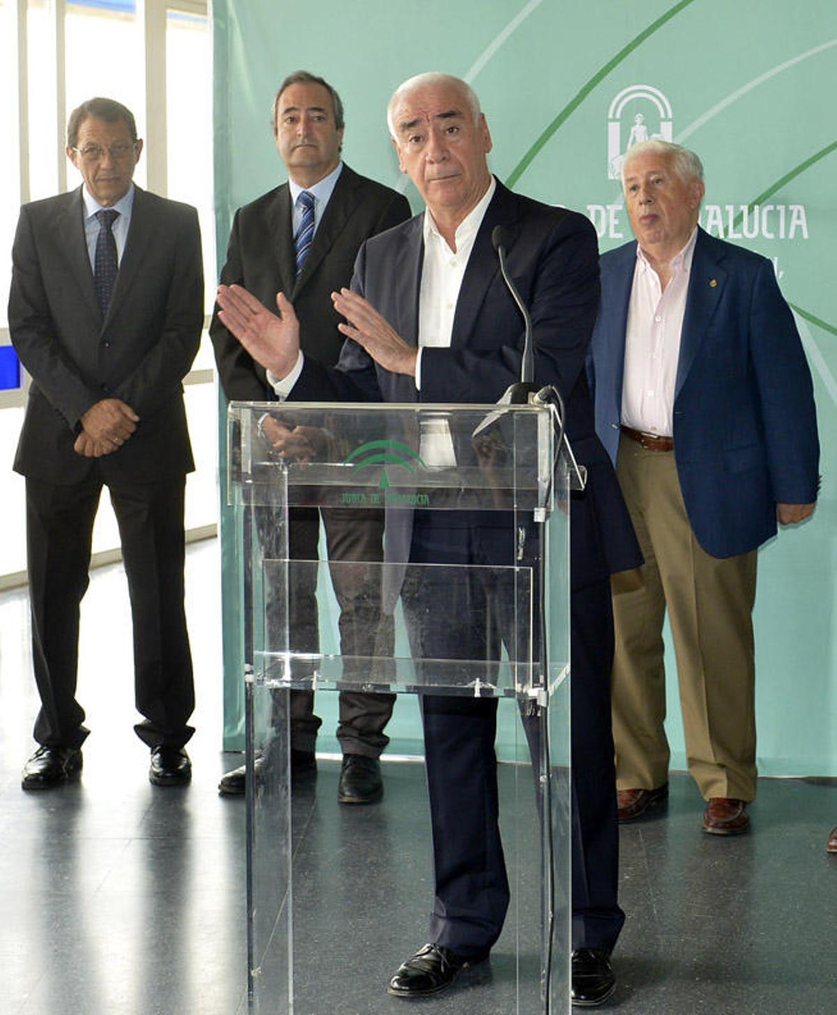 Luciano Alonso en la comparecencia del jueves.