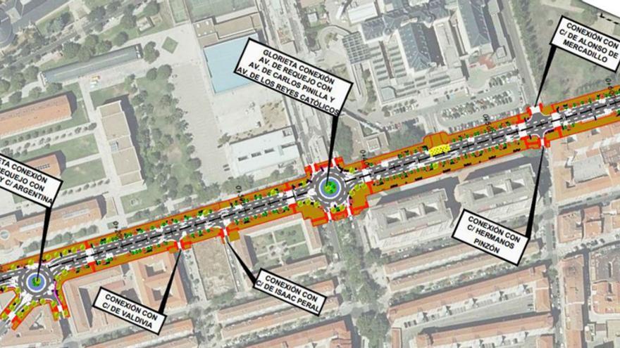 Ferrovial tiene todo listo para &quot;humanizar&quot; dos kilómetros de la avenida Requejo de Zamora