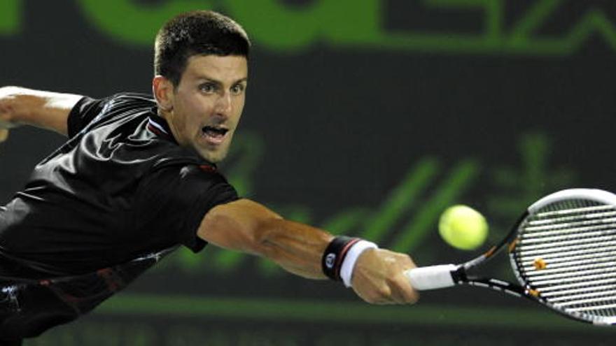 Novak Djokovic, durante su partido ante Ferrer.