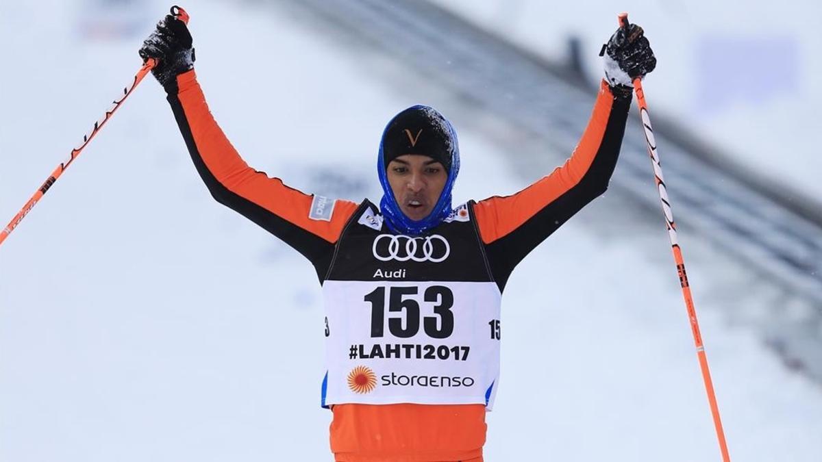 Adrián Solano protagonizó la prueba más torpe del Mundial de esquí