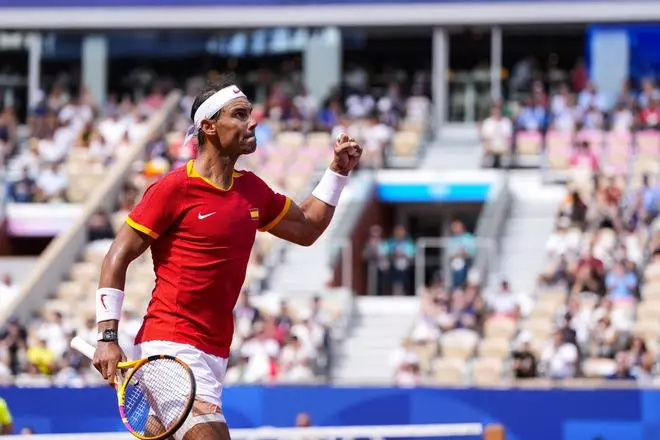 Tenis en los Juegos Olímpicos: Marton Fucsovics - Rafa Nadal, en imágenes