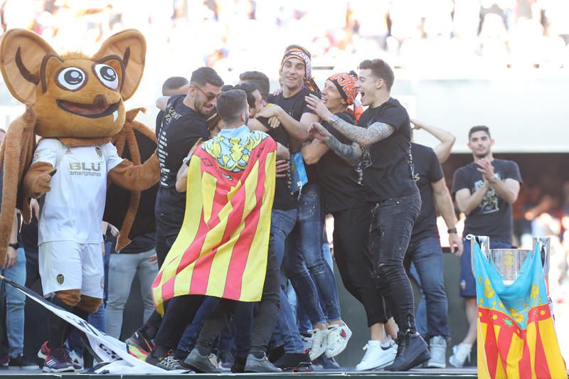 Celebración del Valencia CF campeón de Copa