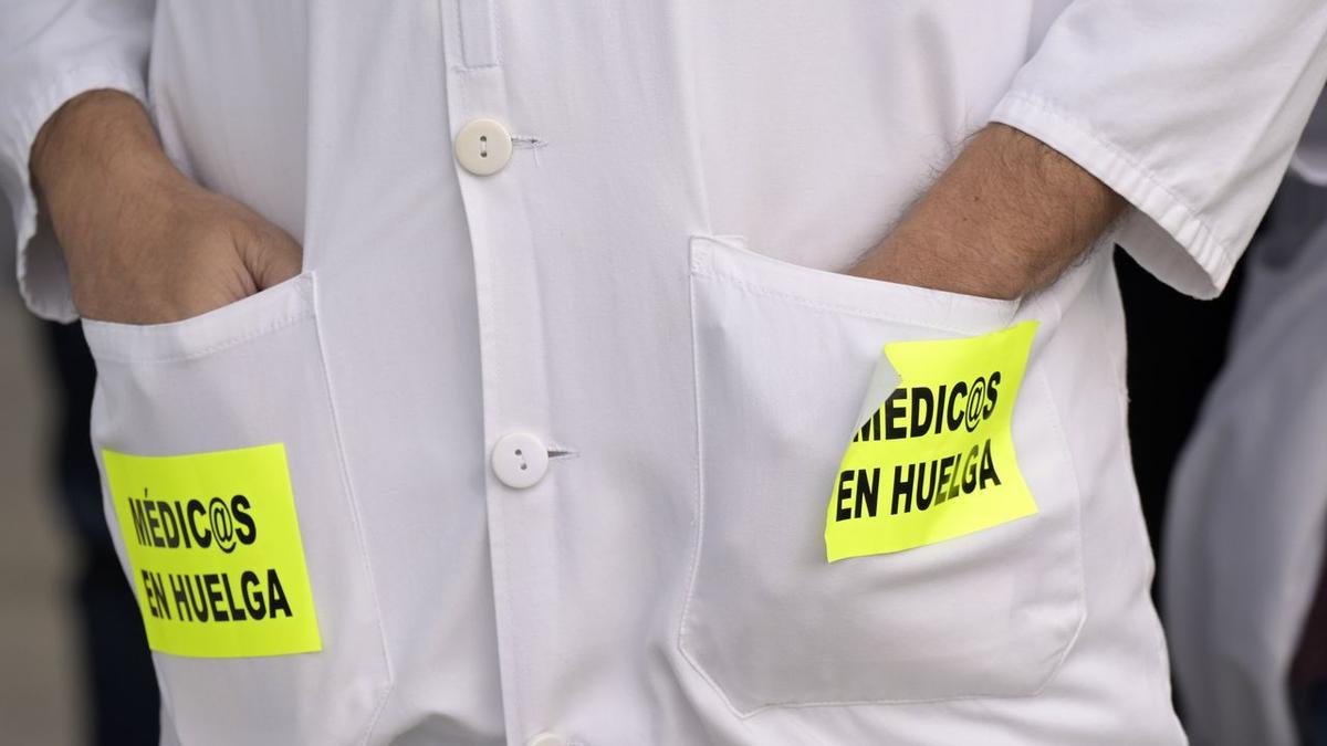 Médicos en huelga.
