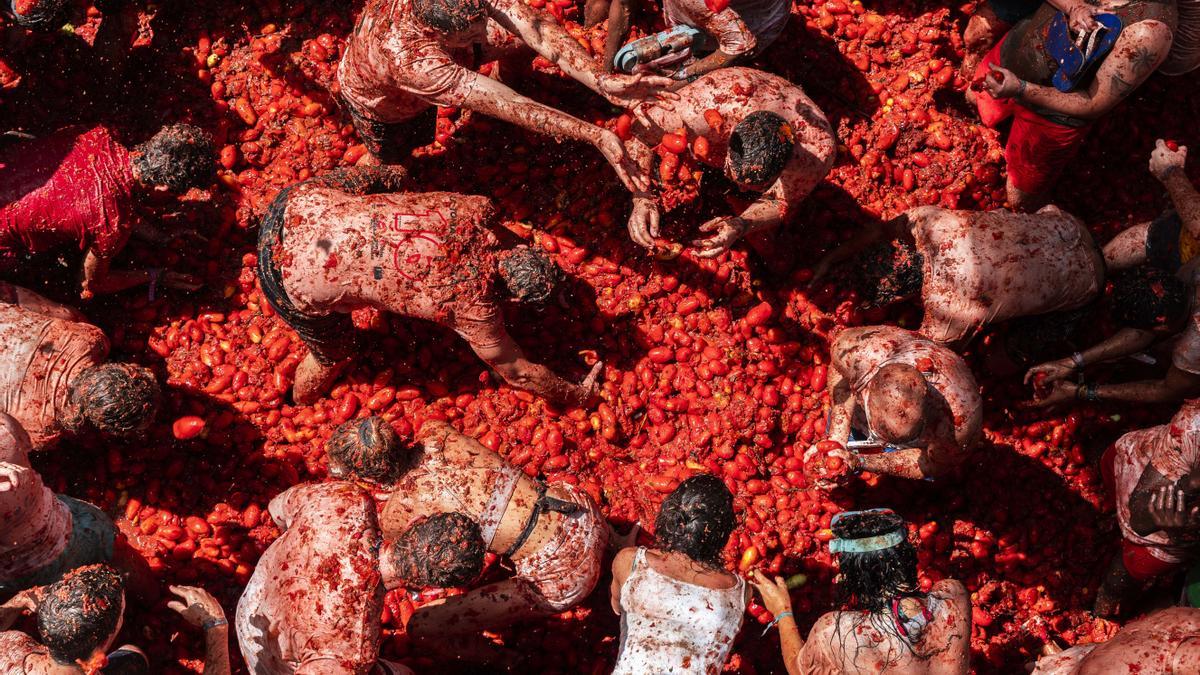 Comienza la Tomatina en Buñol