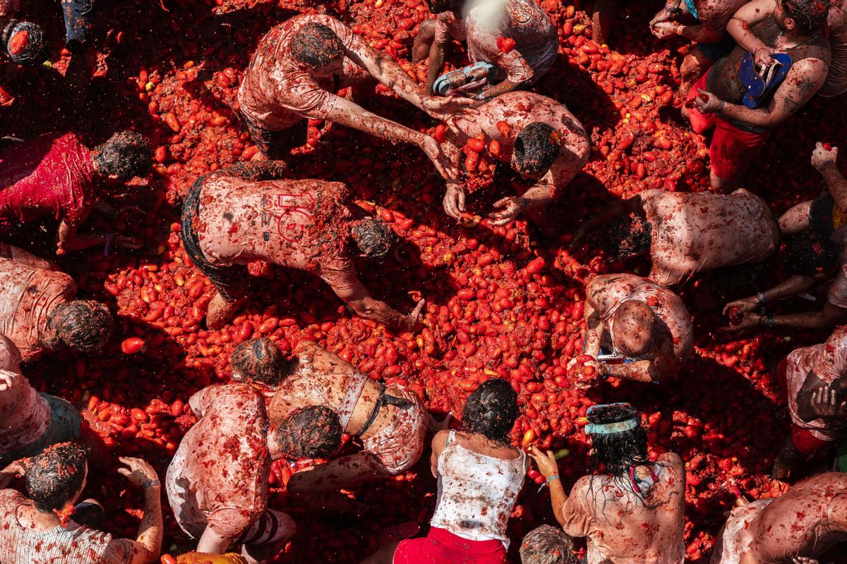Comienza la Tomatina en Buñol