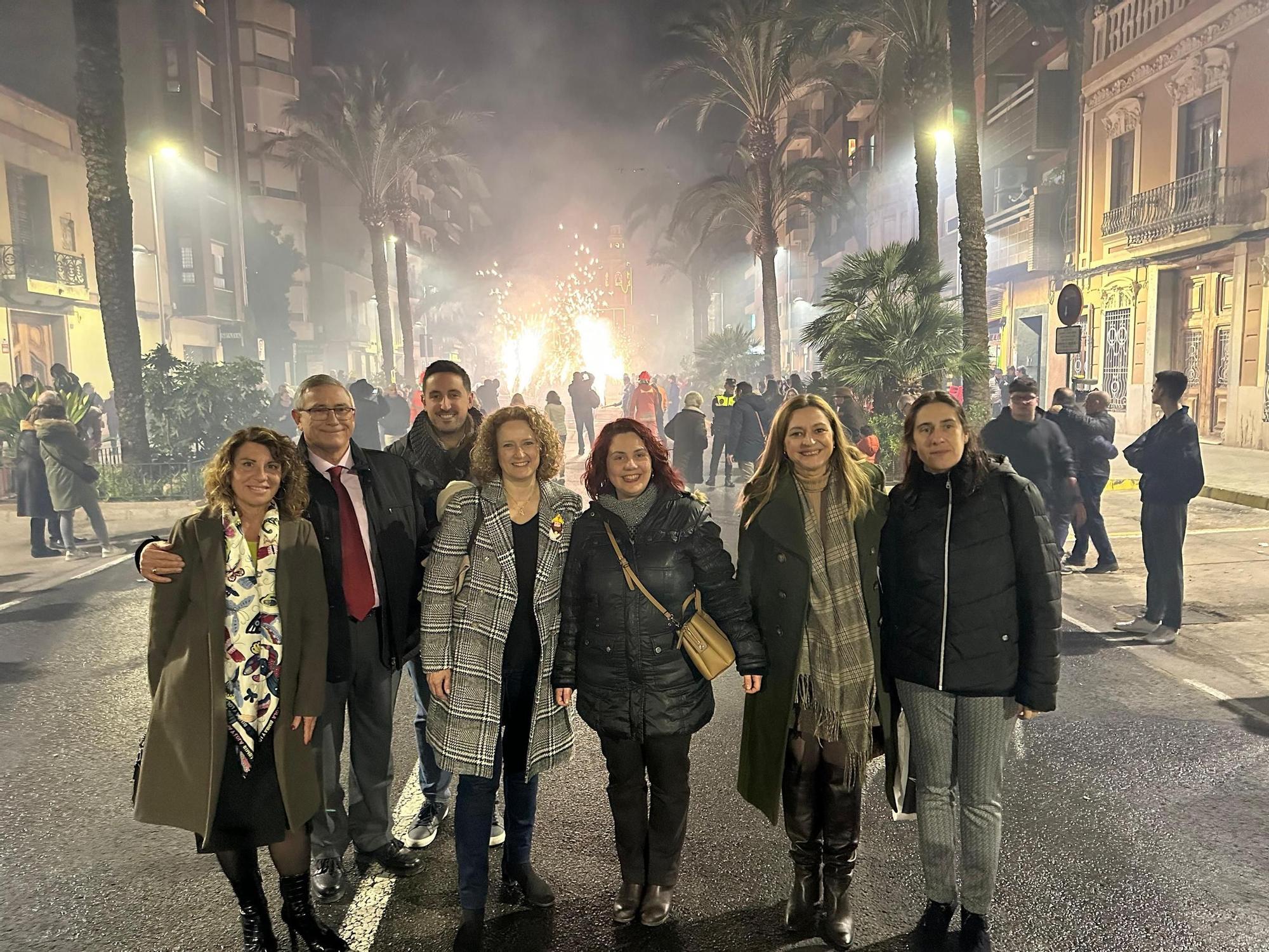 La alcaldesa de Torrent Amparo Folgado en la fiesta de l'Entrà de la Flor