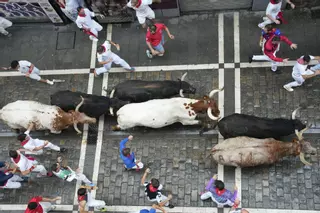 El primer encierro de los Sanfermines 2025, en imágenes