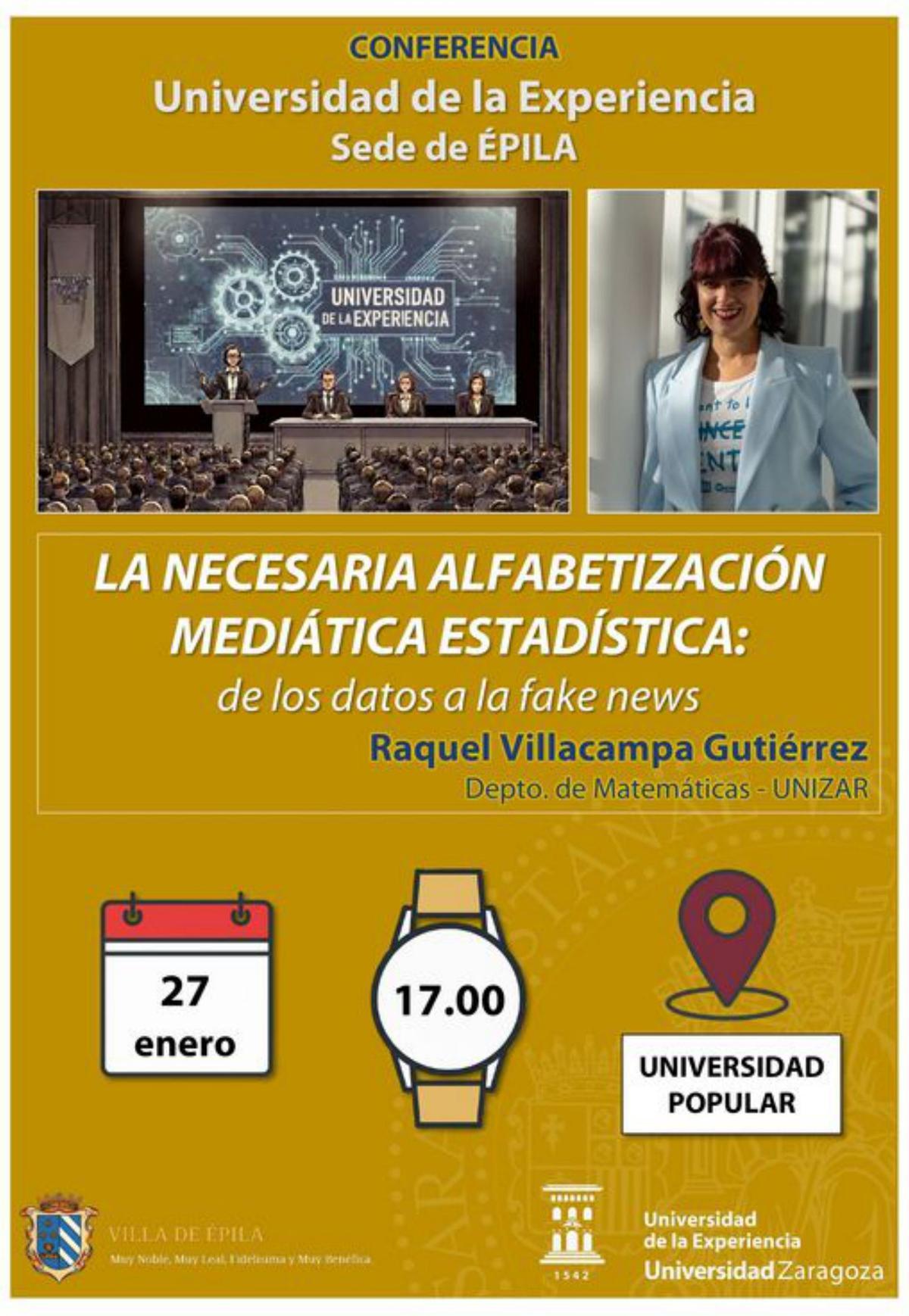 Cartel de la conferencia.