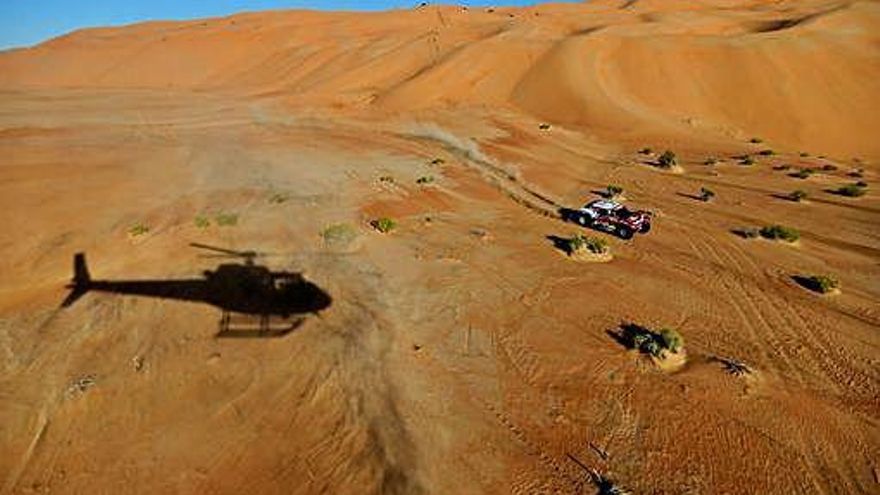 Carlos Sainz, durante la última etapa del Dakar.