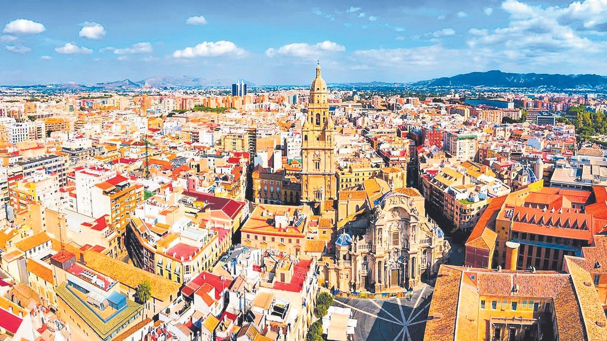 Vista panorámica de la ciudad de Murcia