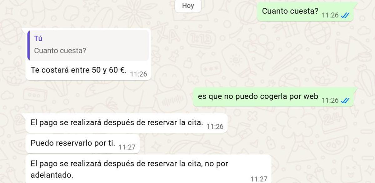 Conversación con uno de los miembros de las mafias que revenden citas para el proceso de regularización de migrantes.