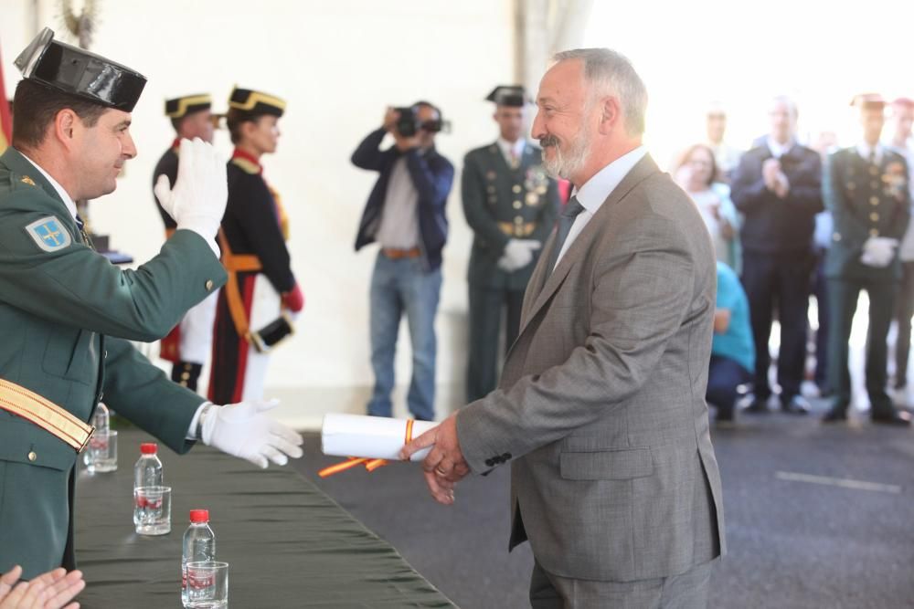 Actos del Día de la Hispanidad en la comandancia de la Guardia Civil de Gijón