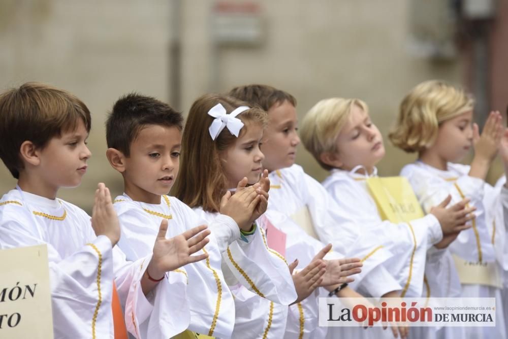 Fiesta de la Luz en la plaza Belluga de Murcia