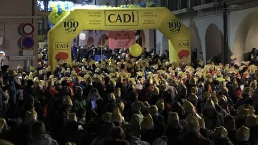 La plaça dels Oms va acollir la sortida de la Sant Silvestre de la Seu