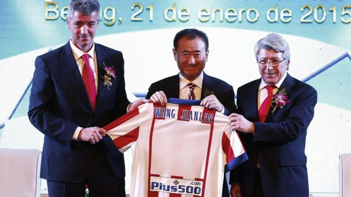Wang Jianli es propietario del 20% del Atlético.