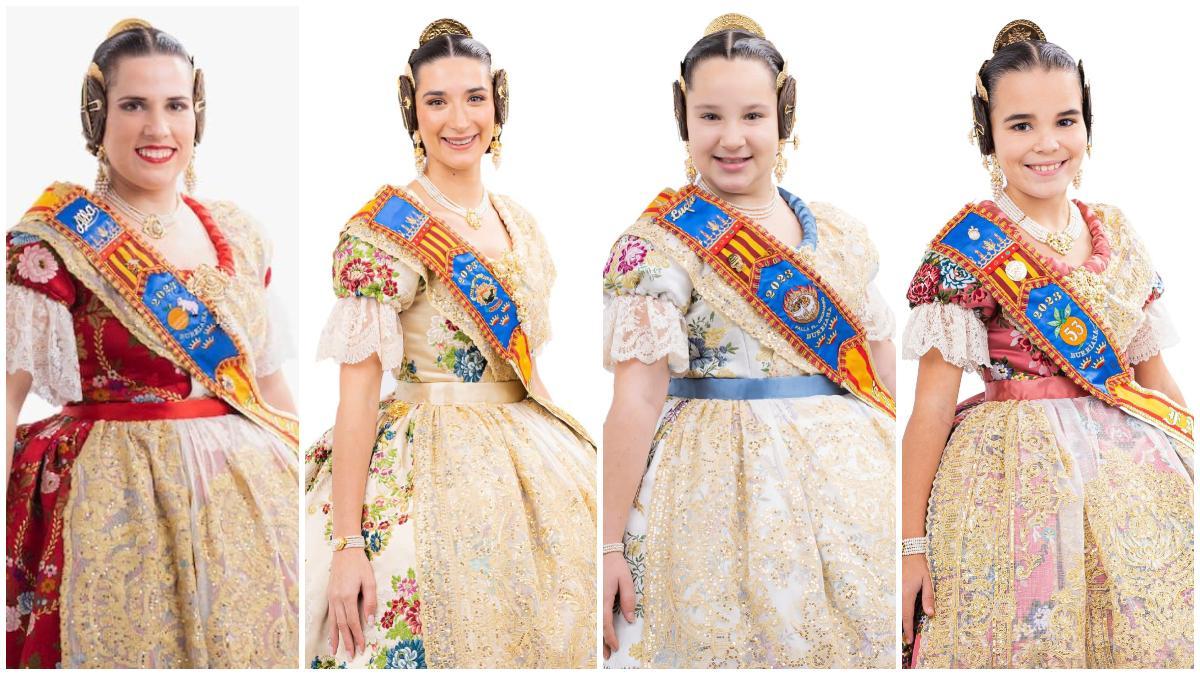 Alba Franch, Laia Molina, Lucía Olivas y Anna Solà son las 4 aspirantes a ser reinas falleras de Burriana.