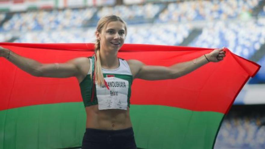 L&#039;atleta bielorussa  Krystina Tsimanouskaya