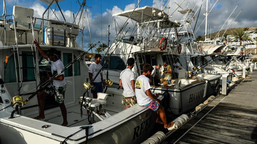 Instalaciones del puerto deportivo de San Bartolomé de Tirajana, ayer.