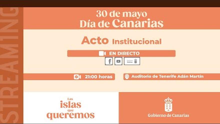 Revive el directo del Acto institucional del Día de Canarias