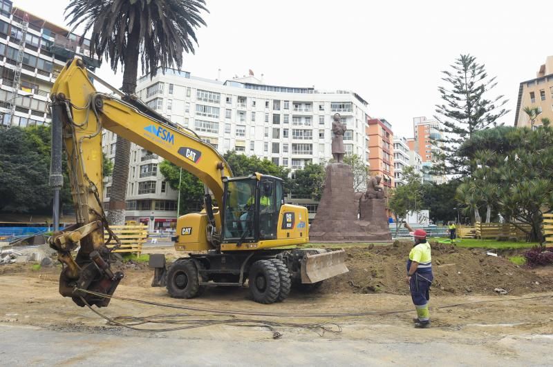 Obras en la Plaza de España