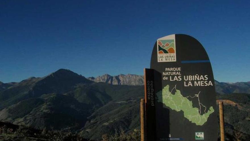 El parque de Las Ubiñas-La Mesa visto desde La Cobertoria.