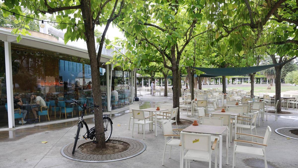 El bar del parc del Migidia de Girona, aquest divendres.