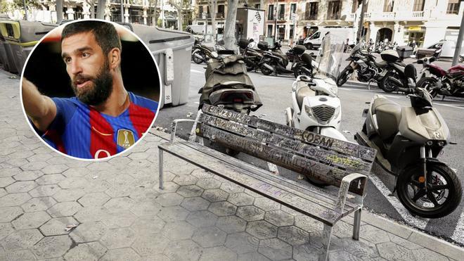 El banco más famoso de Barcelona en el que peregrinan turcos: "Era el de Arda Turán"