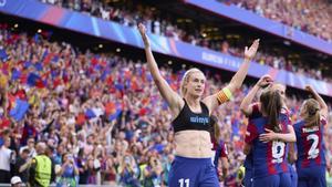 Alexia Putellas durante la final entre el FC Barcelona y Olympique Lyonnais en San Mames, Bilbao