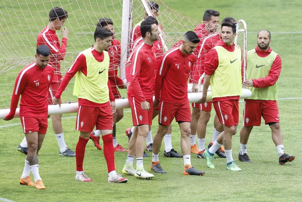 Entrenamiento del Sporting