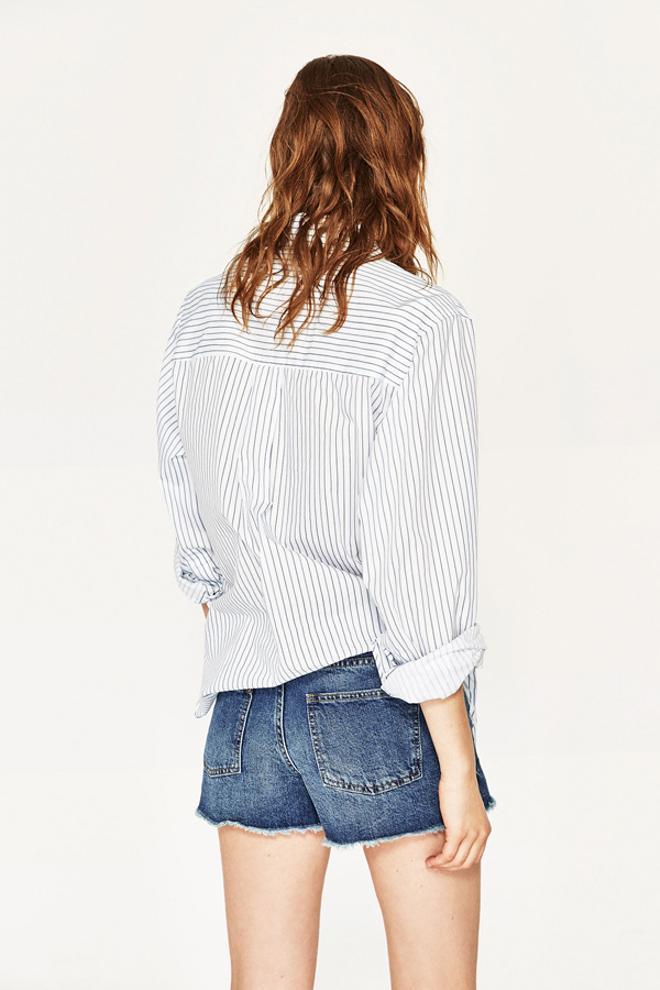 Falda pantalón: parte trasera del short-falda de Zara