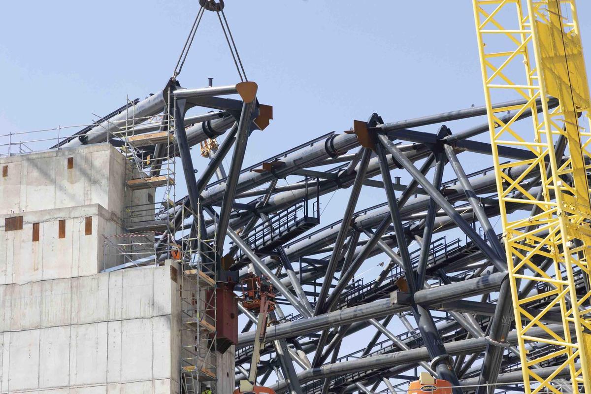 Obras pabellón Roig Arena