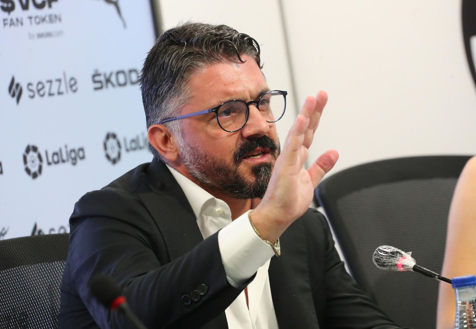 La presentación de Gattuso, en imágenes