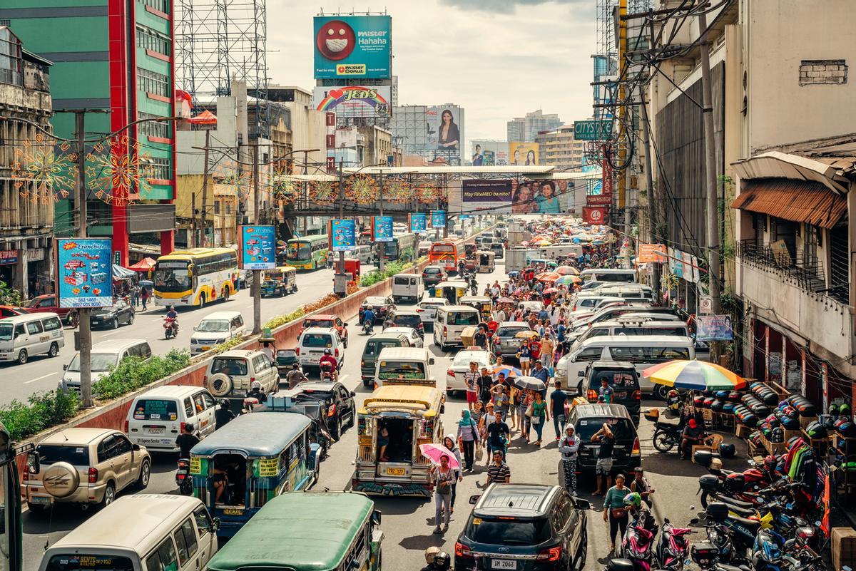El tráfico es uno de los grandes condicionantes de Manila.