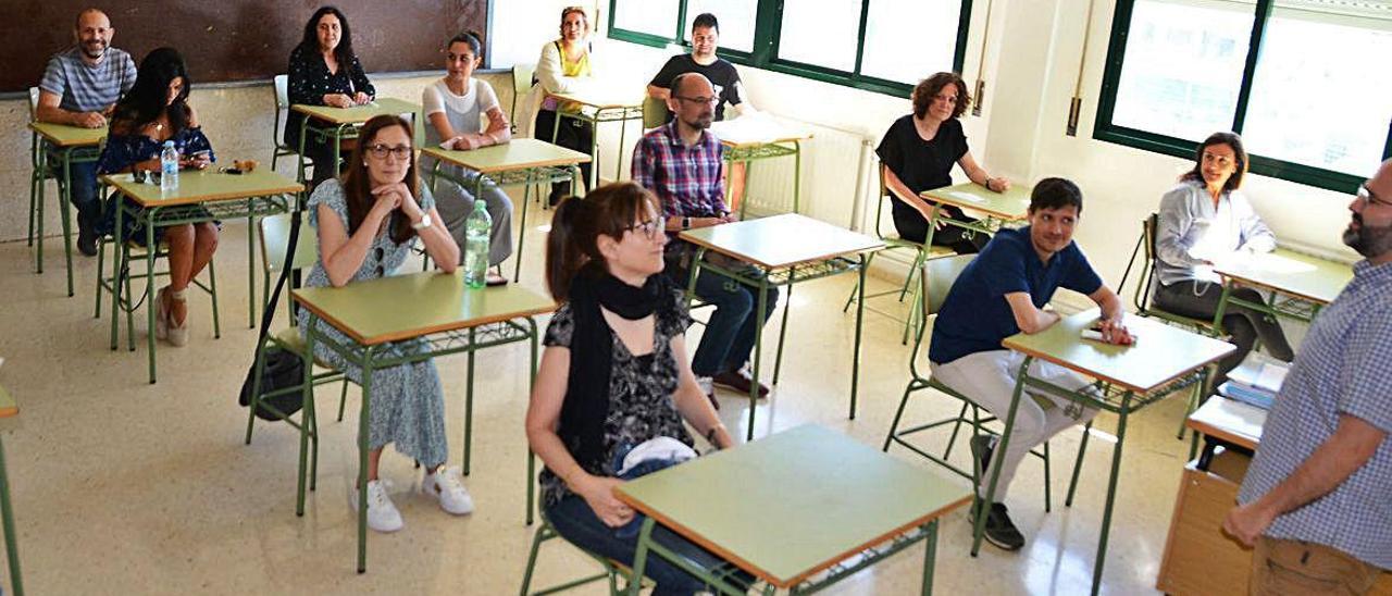 La misma aula, con la &quot;ratio&quot; de alumnado establecido por la Consellería.