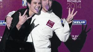 David Muñoz y su entonces esposa Ángela Montero, en noviembre del 2013.