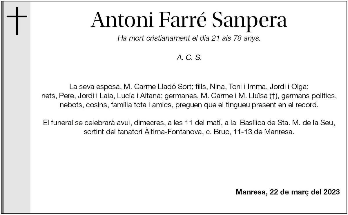 Antoni Farré Sanpera