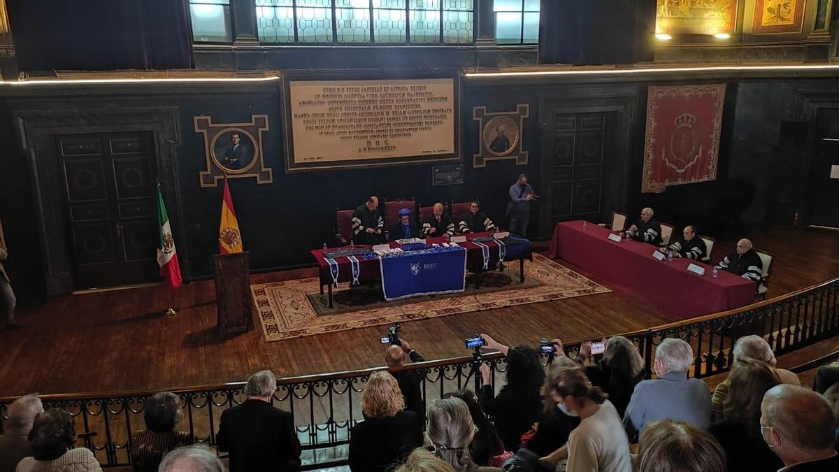 Acto de entrega del galardón.