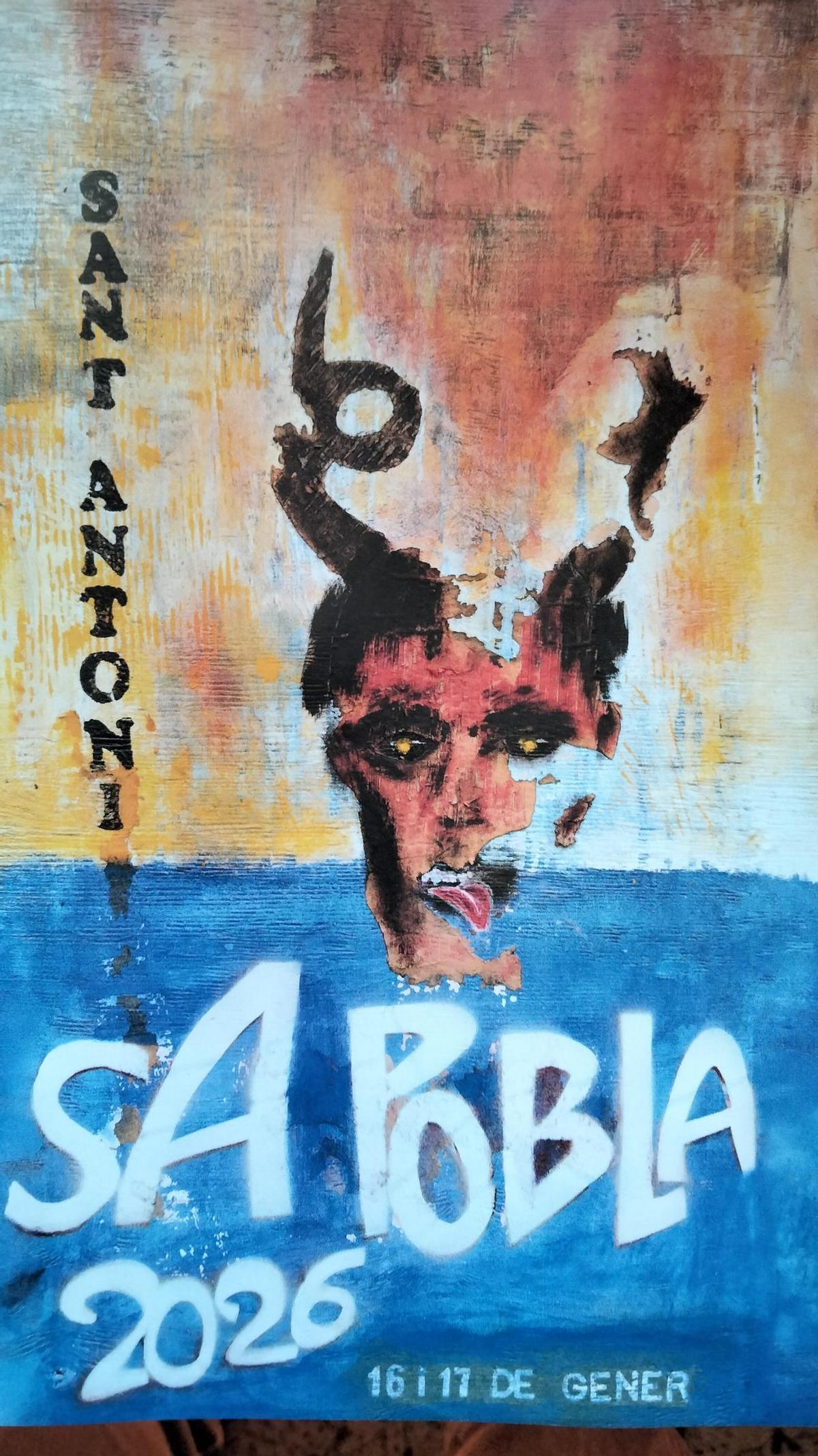 El cartel de Sant Antoni 2026 de sa Pobla.