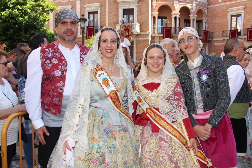 Falleras mayores 2019 en la Procesión de la Virgen