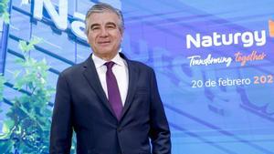 El president de Naturgy, Francisco Reynés, en una compareixença davant la premsa el mes passat. | MARISCAL / EFE