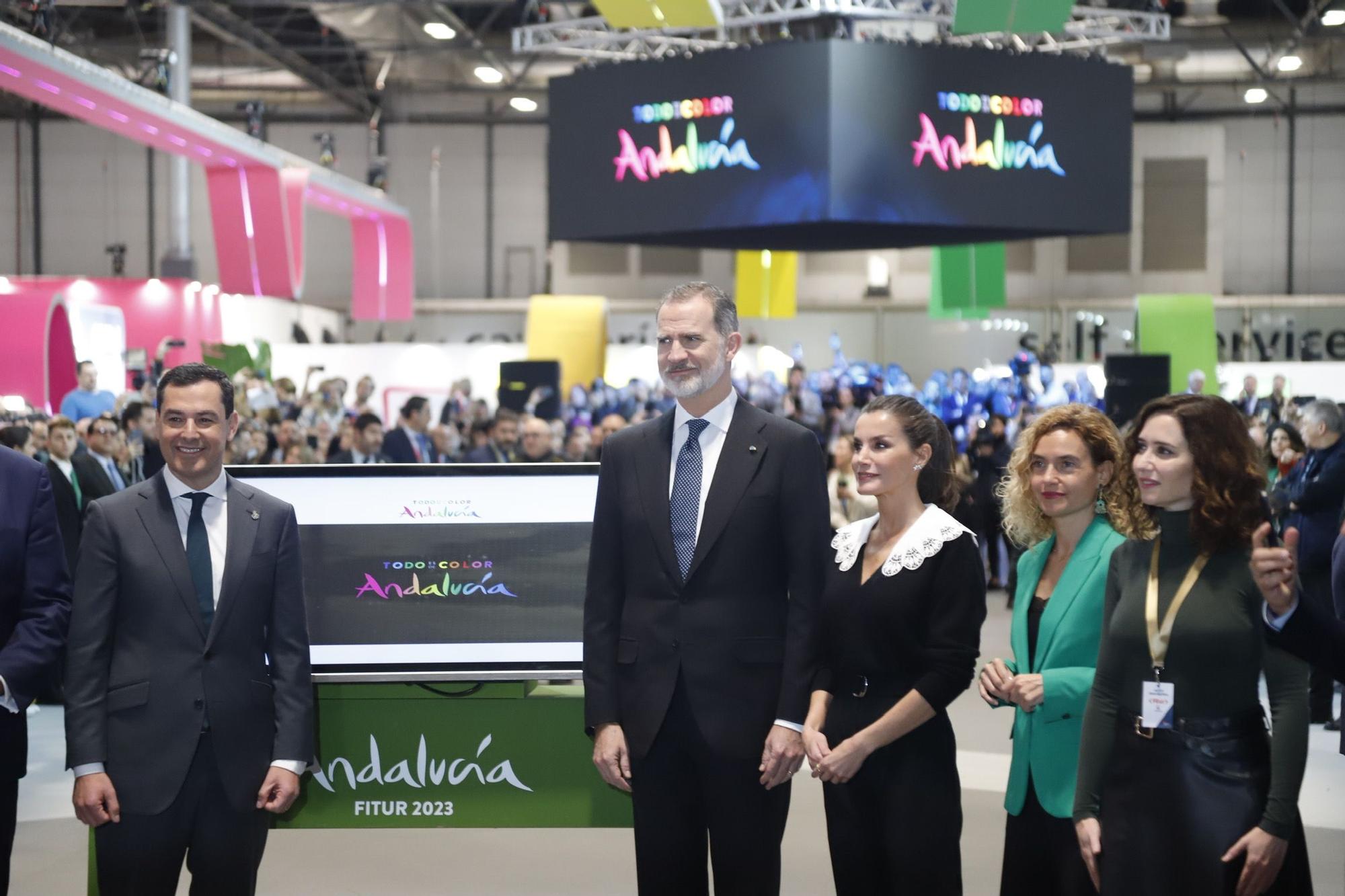 Los Reyes de España inauguran la feria turística Fitur 2023 en Madrid