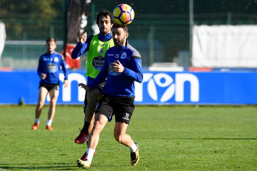 Cristóbal prueba a Valentín, con Juanfran de baja