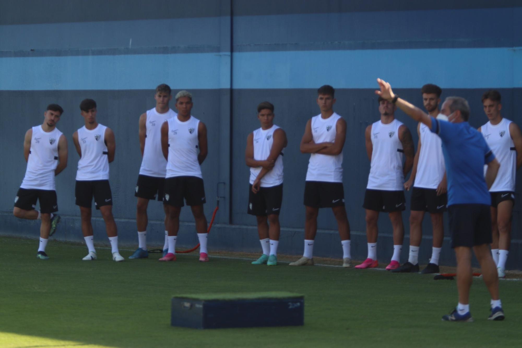 Primer entrenamiento del Málaga CF