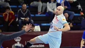 Joan Cañellas, durante el preparatorio para el Europeo