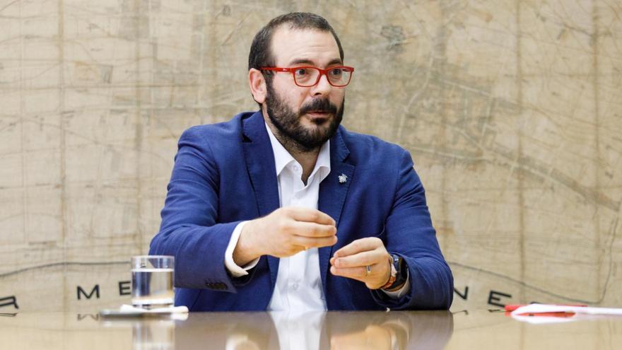 David Bote, durant una entrevista