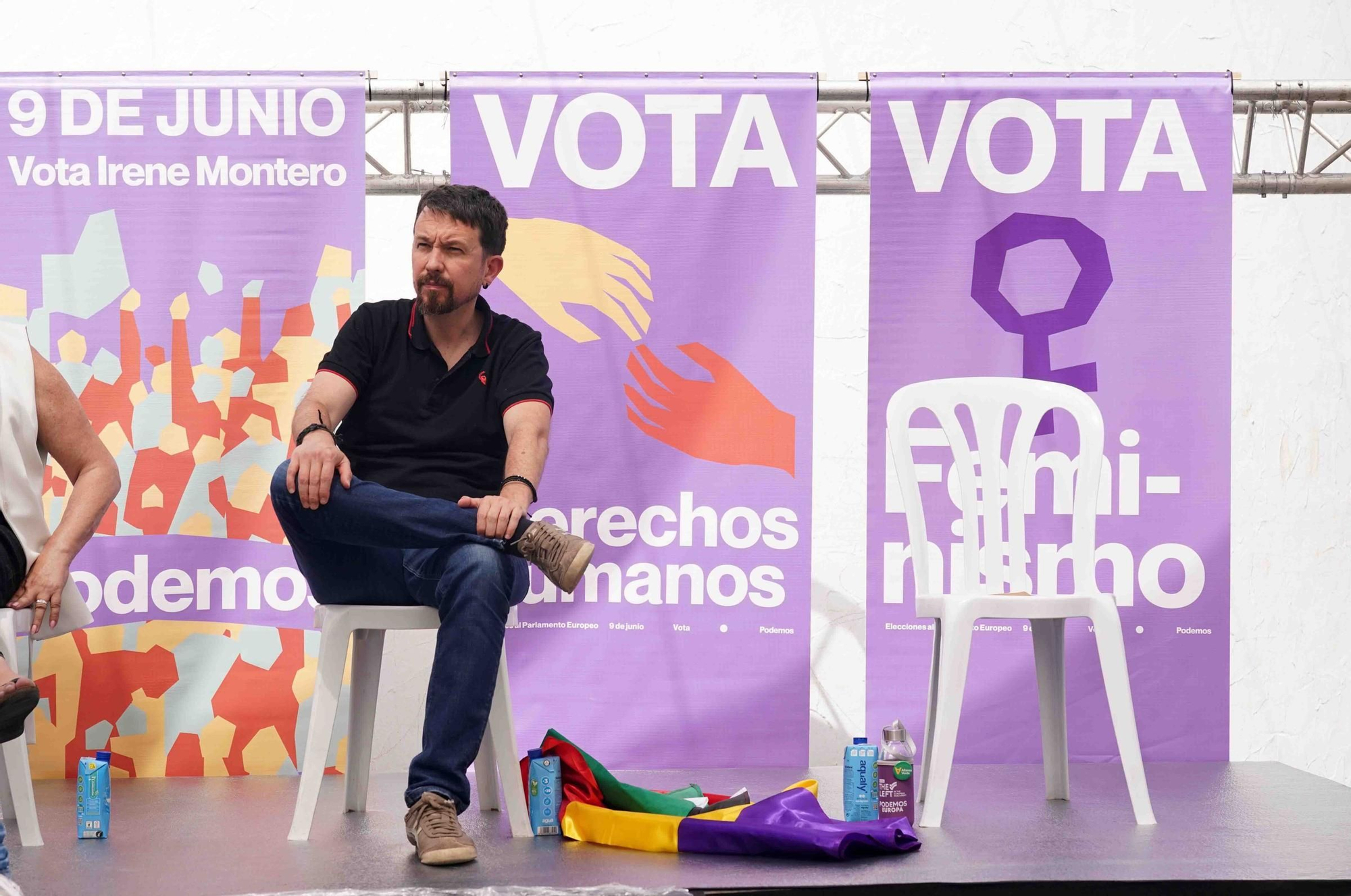 Mitin de Podemos, con Pablo Iglesias, en el Parque de Huelin 