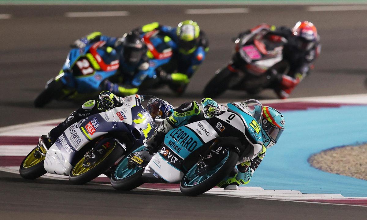 Las imágenes de Jaume Masià como campeón del mundo de Moto3 en Catar