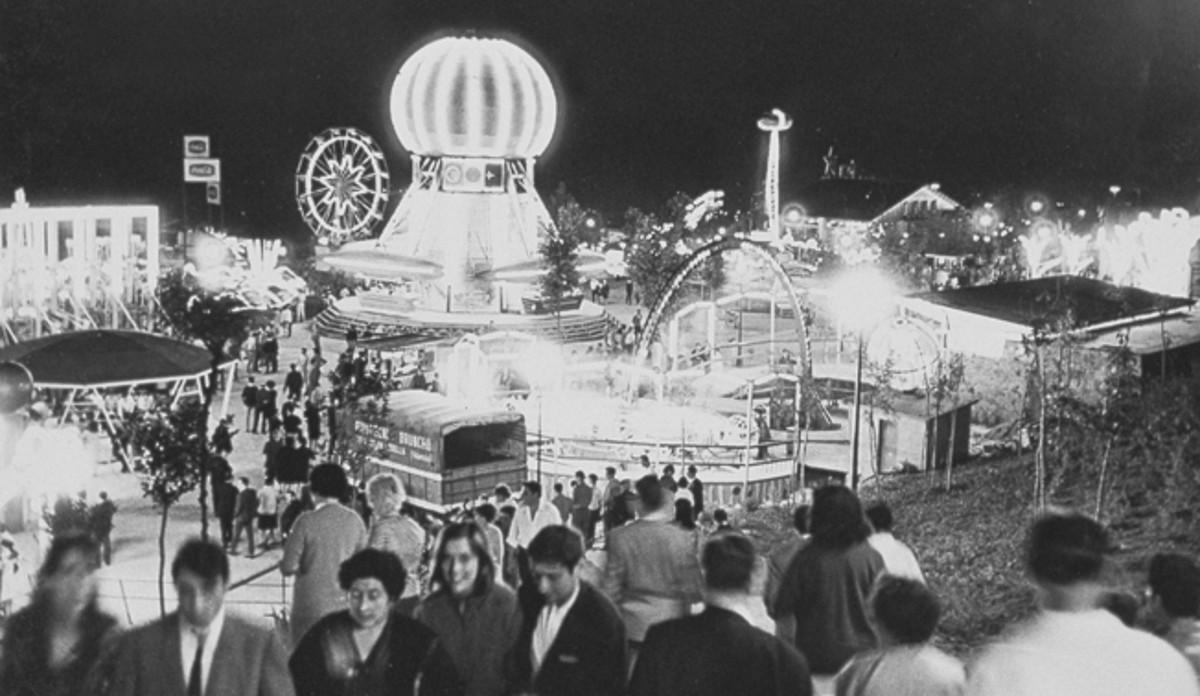 El parque de atracciones de Montjuïc, en 1967.