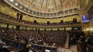 Imagen de un pleno del Congreso de los Diputados.